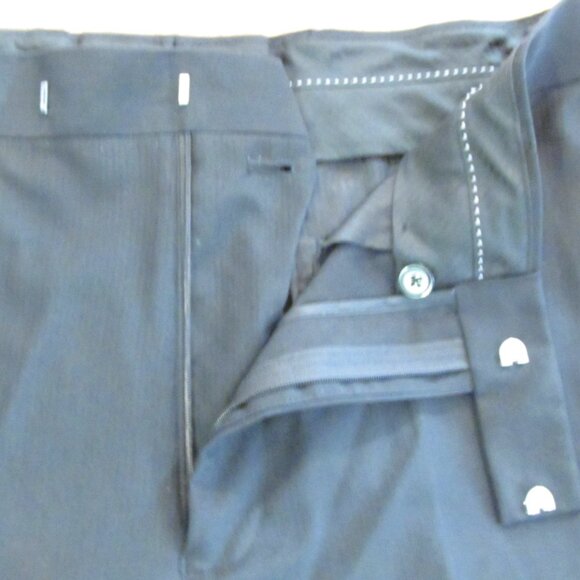 J. FERRAR MEN'S SIZE 32 X 32 TROUSER BLACK FLAT FRONT MODERN FIT PANTS DRESS SLA - Picture 4 of 13